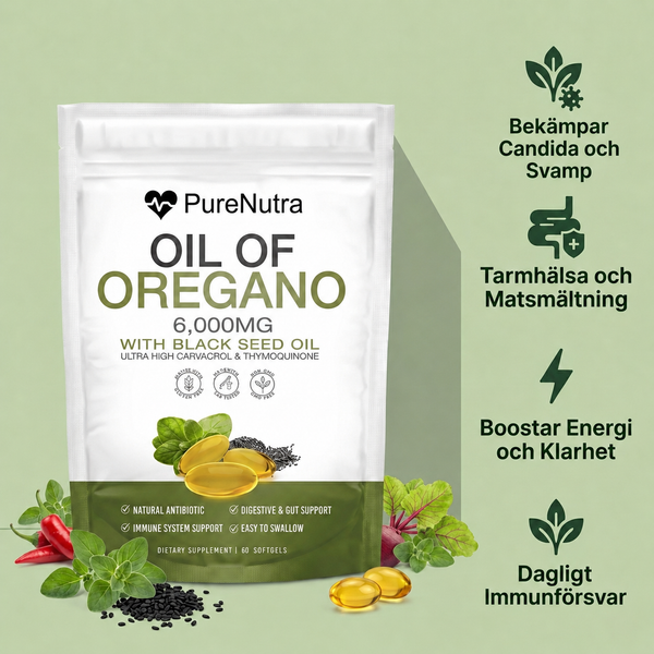 Oregano Olja - Mot Candida & Svamp
