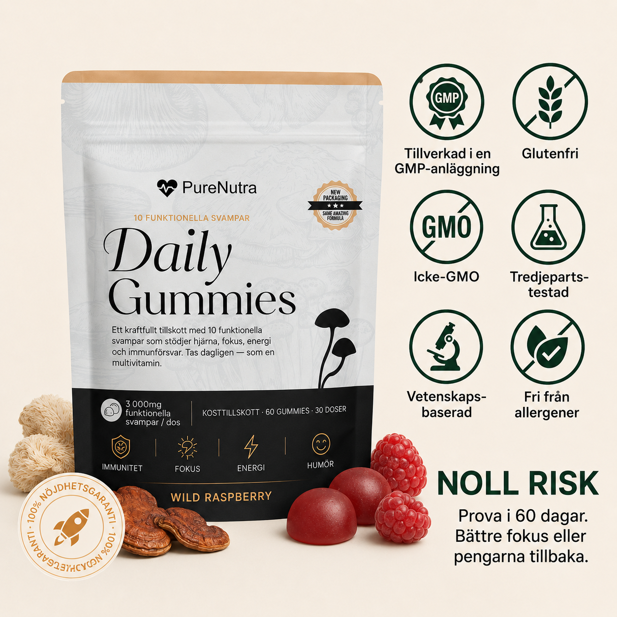 Daily Gummies – För Fokus & Mental Klarhet