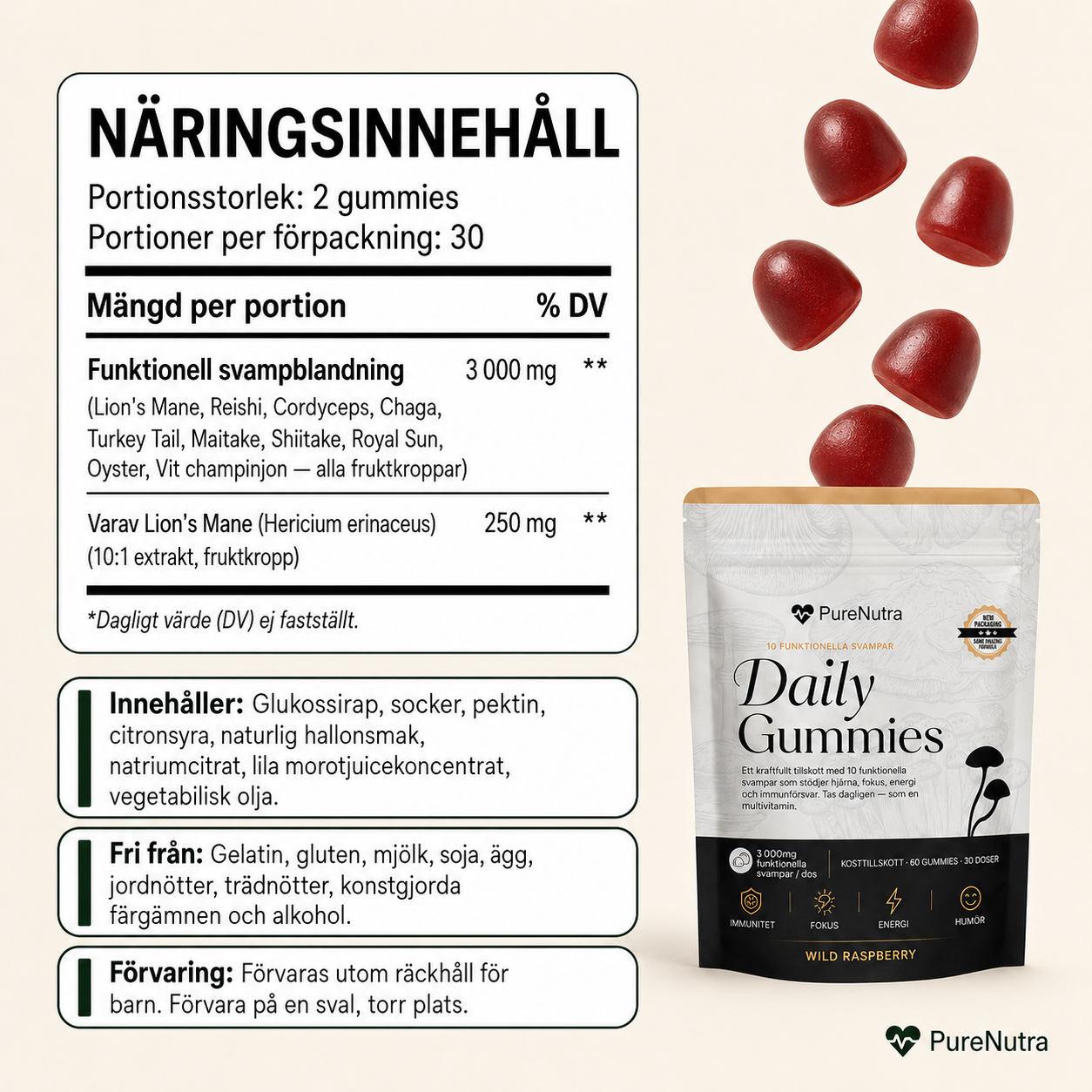 Daily Gummies – För Fokus & Mental Klarhet