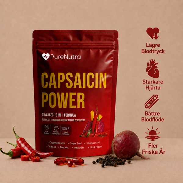 Capsaicin Power - Skydda ditt hjärta & lev längre