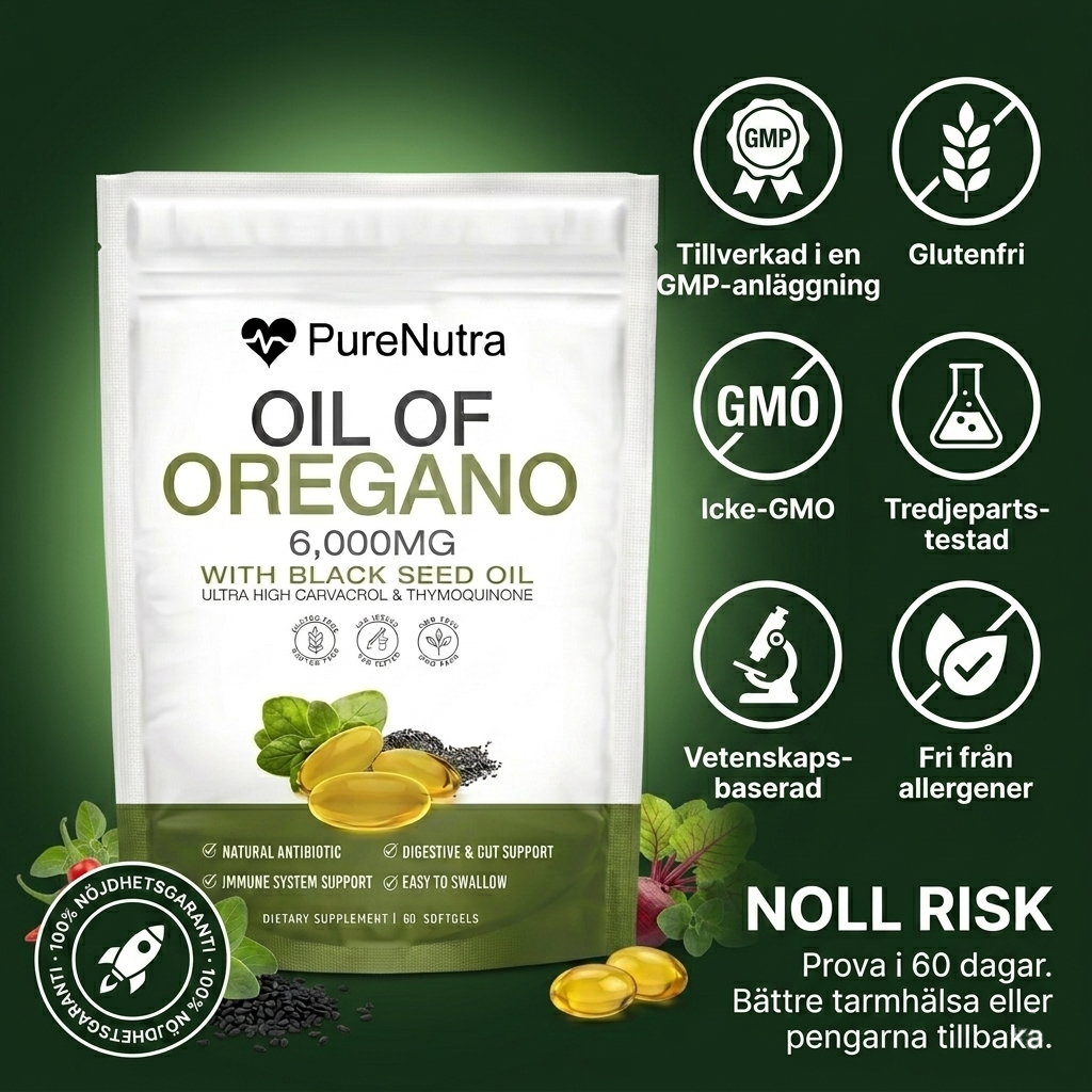Oregano Olja - Mot Candida & Svamp